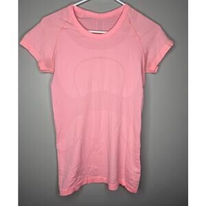 Lululemon Pink Seamless Short Sleeve Athletic Top | Lightweight Workout Tee 4